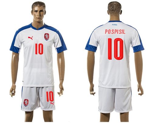 Czech #10 Pospisil Away Soccer Country Jersey - Click Image to Close
